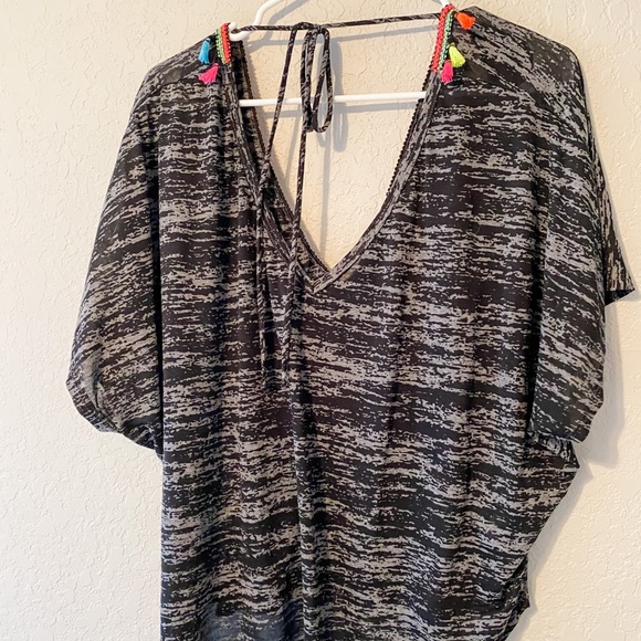 Tassel swim coverup top - Picture 2 of 2